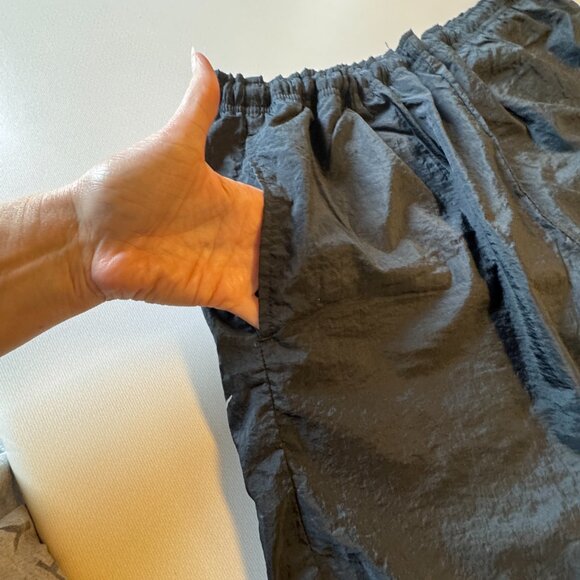 VTG Nike Swim Shorts Mens XL Black 90s Mesh Liner Big Swoosh Logo - Picture 5 of 14